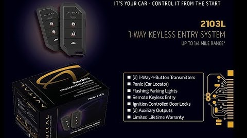 2103L - Avital Keyless Entry System