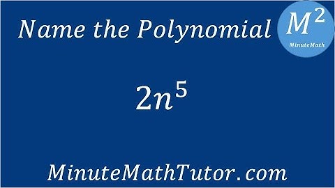 Name the polynomial: 2n^5