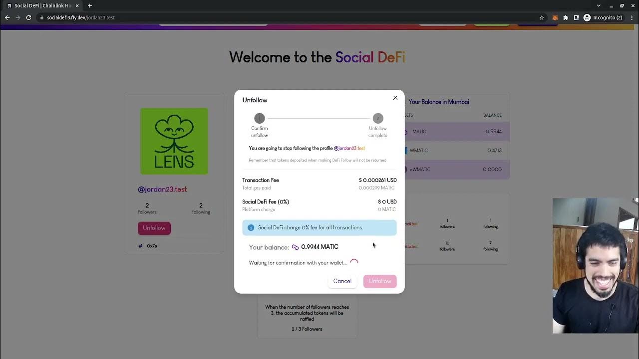 Chainlink Hackathon Fall 2022 Social DEFI Flowmi Demo YouTube