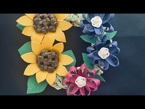 クラフトバンド】ひまわり🌻‪@CraftDecoration-i2i‬ - YouTube