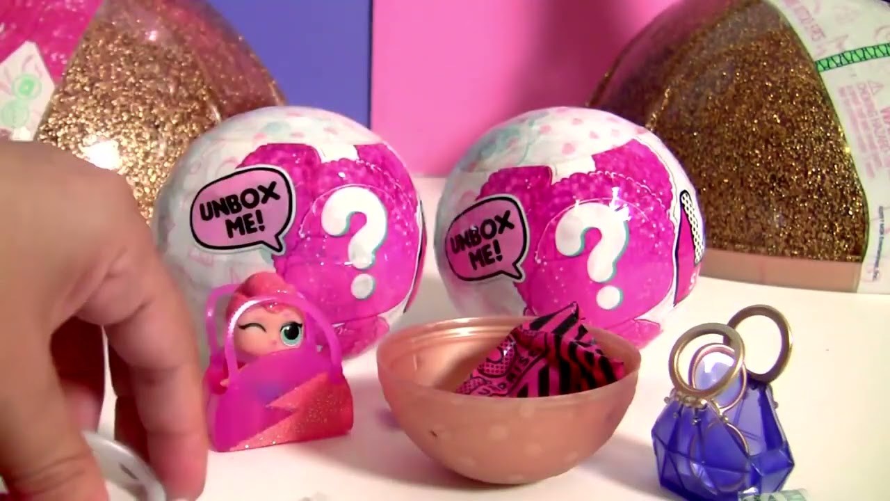 Giant LOL Big Surprise Lil Sisters Baby Dolls 50 Surprises Bath Bombs Fizz Charms by FTC 