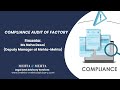 Webinar on compliance audit of factory