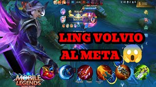 MANIAC CON LING/ VUELVE AL META DESPUÉS DEL BUFF 😎/MOBILE LEGENDS BANG BANG