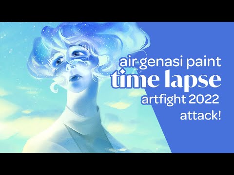 Painting Timelapse: Air Genasi Warlock