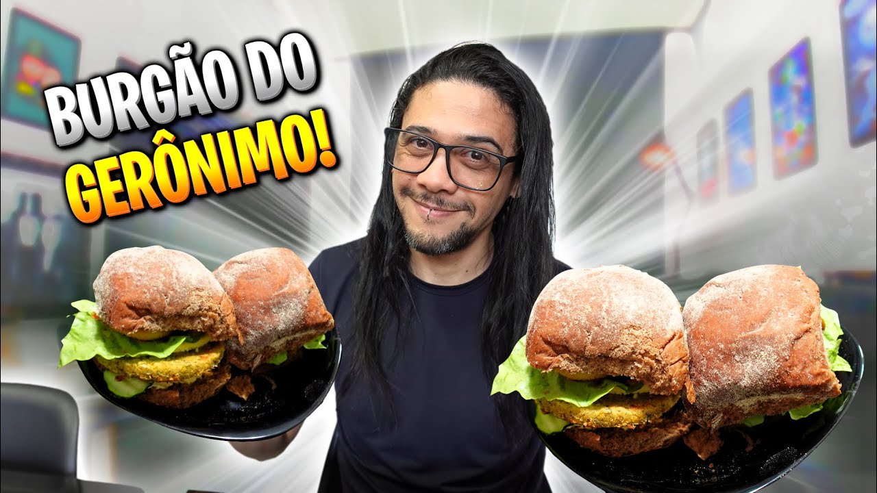BURGÃO DO GERÔNIMO EM CASA! 100% VEGETAL