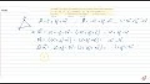 IIT JEE VECTOR ALGEBRA Let `A B C` be triangle, the position vecrtors of whose   vertices are res...