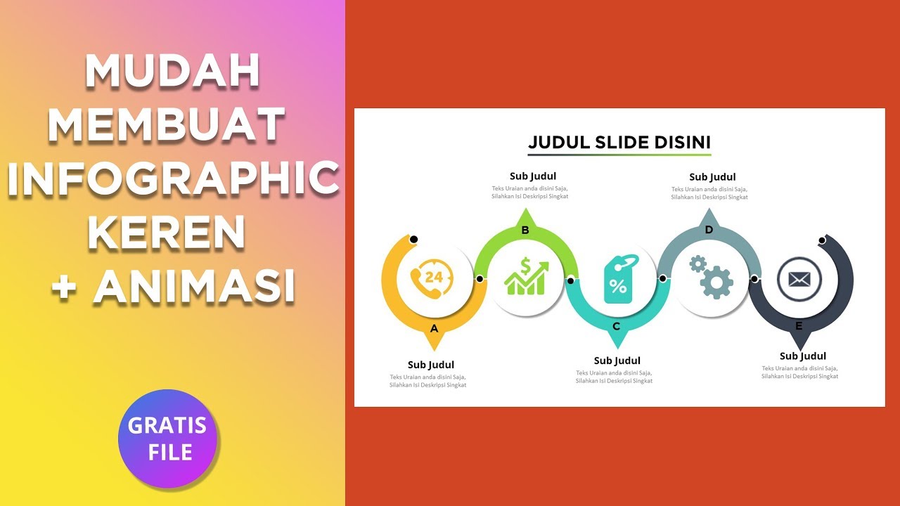 TEMPLATE PPT KEREN | BELAJAR MEMBUAT INFOGRAPHIC POWER ...