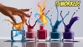 Fire on water | Nail polish and water science experiment