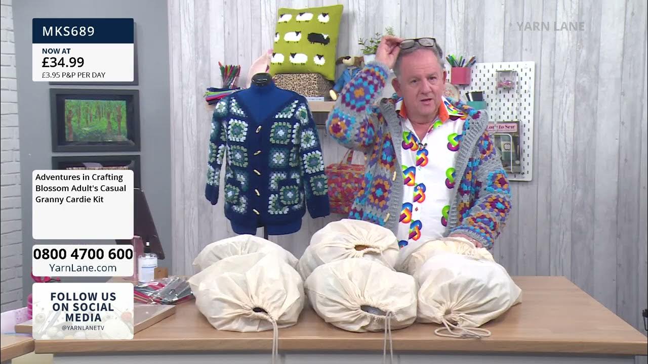 Yarn Lane 12/05/2021 Join John Adventures in Crafting Casual Granny Cardie Kits with Sam