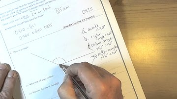 Angles - Naming and Measuring GCSE Mathematics Foundation Mock Paper Unit 2