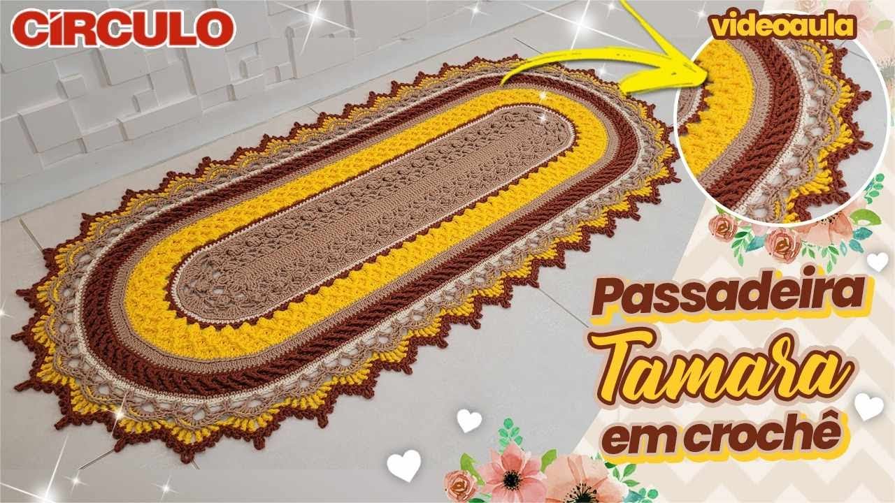 🌟Linda e Diferente! Passadeira Tamara em Crochê 🌟