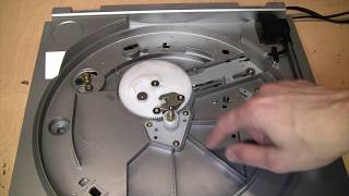 How to reset the automatic mechanism of an AT-LP60 turntable