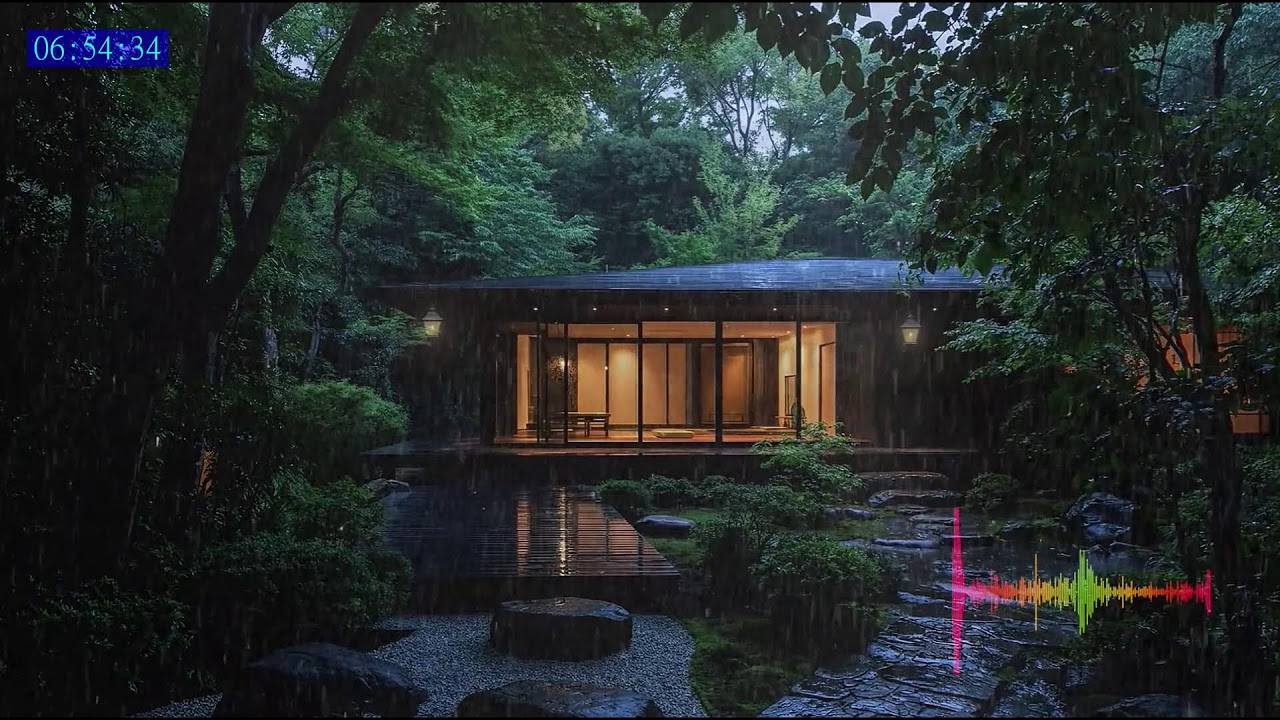 Deep Sleep Therapy with Heavy Rain and Soft Thunder for Emotional Release While Sleeping