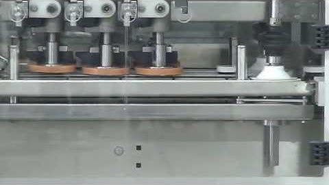 Inline capper model Trucap-6-Cent, capping Small Bottles with 38mm Screw Caps, by Acasi Machinery