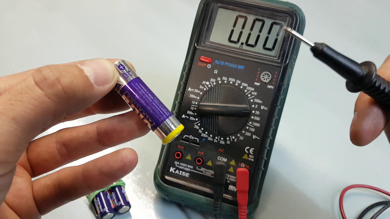 Comprobar Carga De Pilas Con Tester