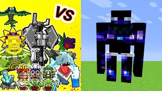 Runic Golem Vs. Mowzie's Mobs in Minecraft