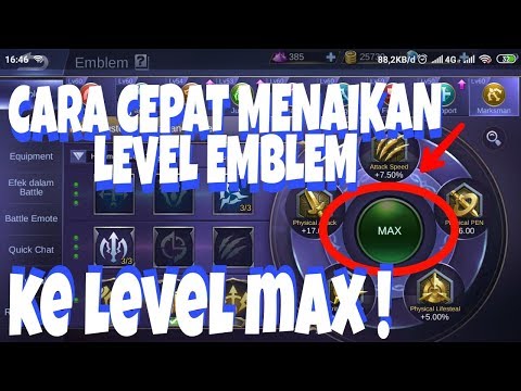 CARA CEPAT MENAIKAN LEVEL EMBLEM MOBILE LEGEND By IRVAN JR