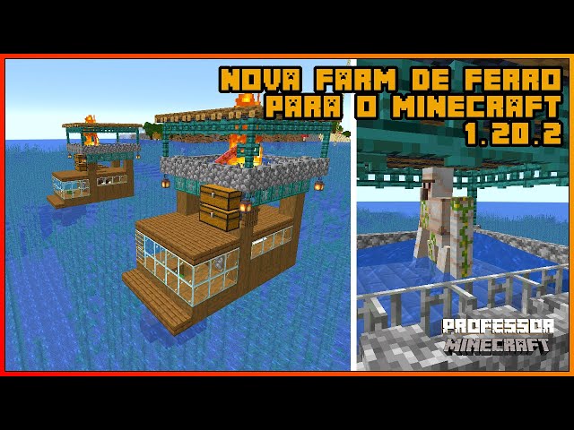 Farm de ferro para minecraft 1.20! #minecraft #farmdeferro #farm #surv