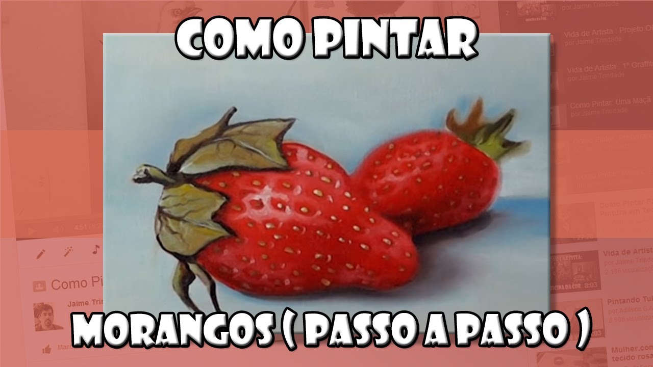 Como Pintar : Morangos
