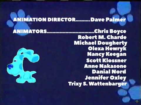 Blue’s Clues 1998 TV Version What Is Blue Afraid Of End Credits