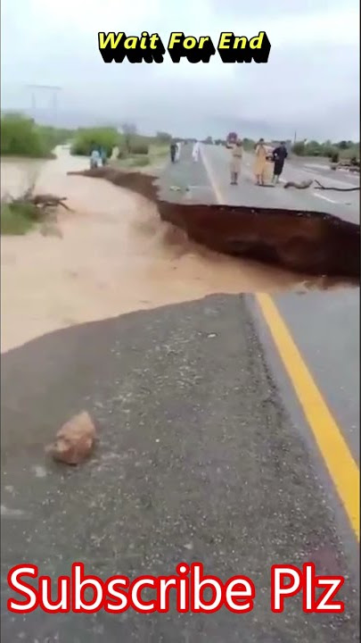 Sailab ki Tabah Karian | Flood Destroying Roads | #shorts #trending #viral #tiktok