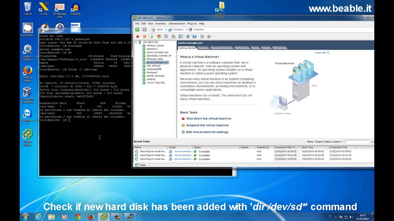 Tutorial 68 Hard disk space resizing with LVM YouTube