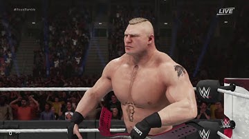 WWE 2K19 Finn Balor Demon VS Brock Lesnar championship match Royal Rumble 2019