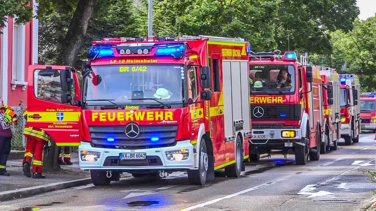 [ÜBER 100 EINSATZKRÄFTE: BRANDALARM IN KLINIK] FEUERWEHR & RETTUNG im GROSSEINSATZ ~ BRUCHSAL