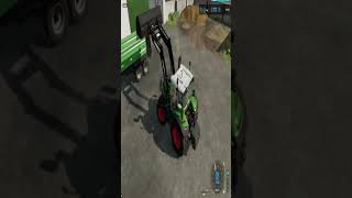 Miststreuer beladen mit Frontlader Precisions Farming | Landwirtschafts-Simulator 22 Hof Bergmann