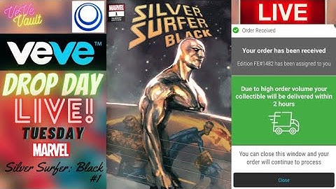 VeVe Drop Day LIVE - Silver Surfer Black #1 Marvel Comic NFT Drop! + Kaloscope NFTs AMA w/Giveaways!