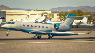 Busy Private Jet Action at Scottsdale - Barrett-Jackson Traffic