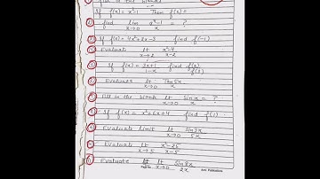 #HSBTE Diploma 1st Year/Common for all Branches Applied Maths Ch-17 Functions and Their Limits Notes