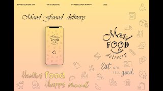 Food delivery app UX\UI design (MoodFood by Santey). Figma prototype screenshot 4