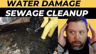 Water Restoration Business removing sewage from crawl space | estimate