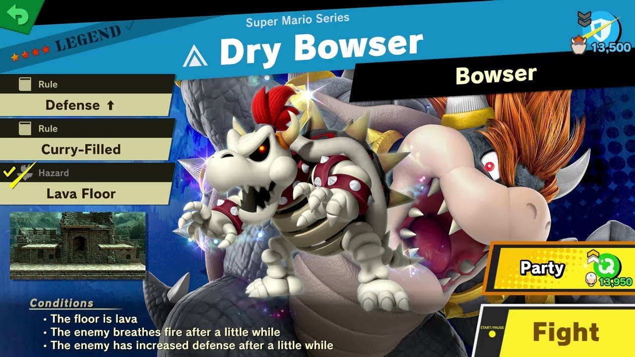 Super Smash Bros Ultimate Dry Bowser Spirit Battle YouTube