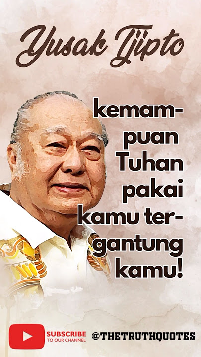 Yusak Tjipto - Pemakaian Tuhan tergantung Dirimu #quotes #shortvideo #yusaktjipto