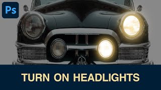 How to create headlight Effect in Photoshop PS Tutorial