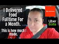 Testing food delivery as a fulltime job