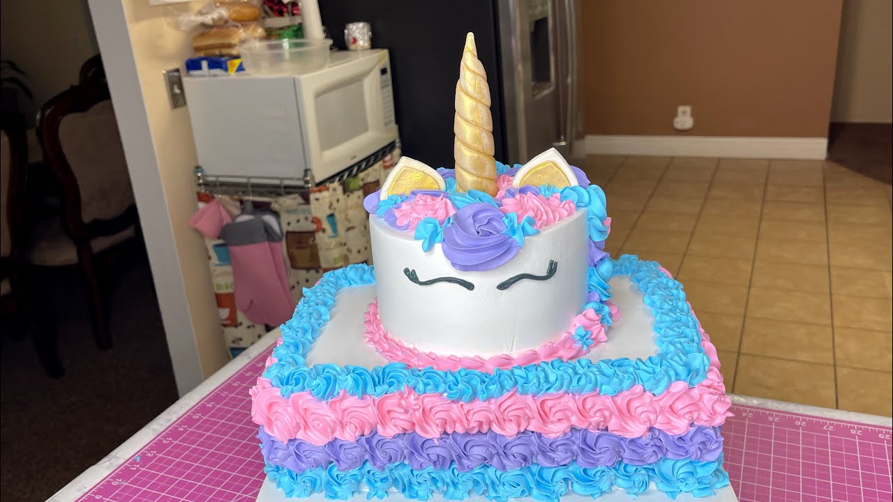 HERMOSO PASTEL DE UNICORNIO. - YouTube