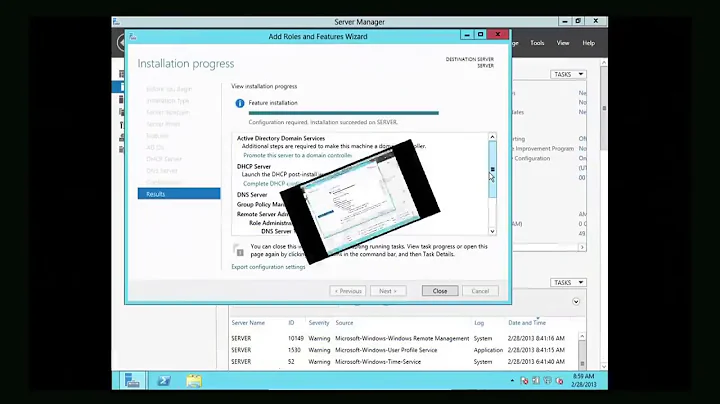 Installing Active Directory, DNS and DHCP to Create a Windows Server 2012 Domain Controller