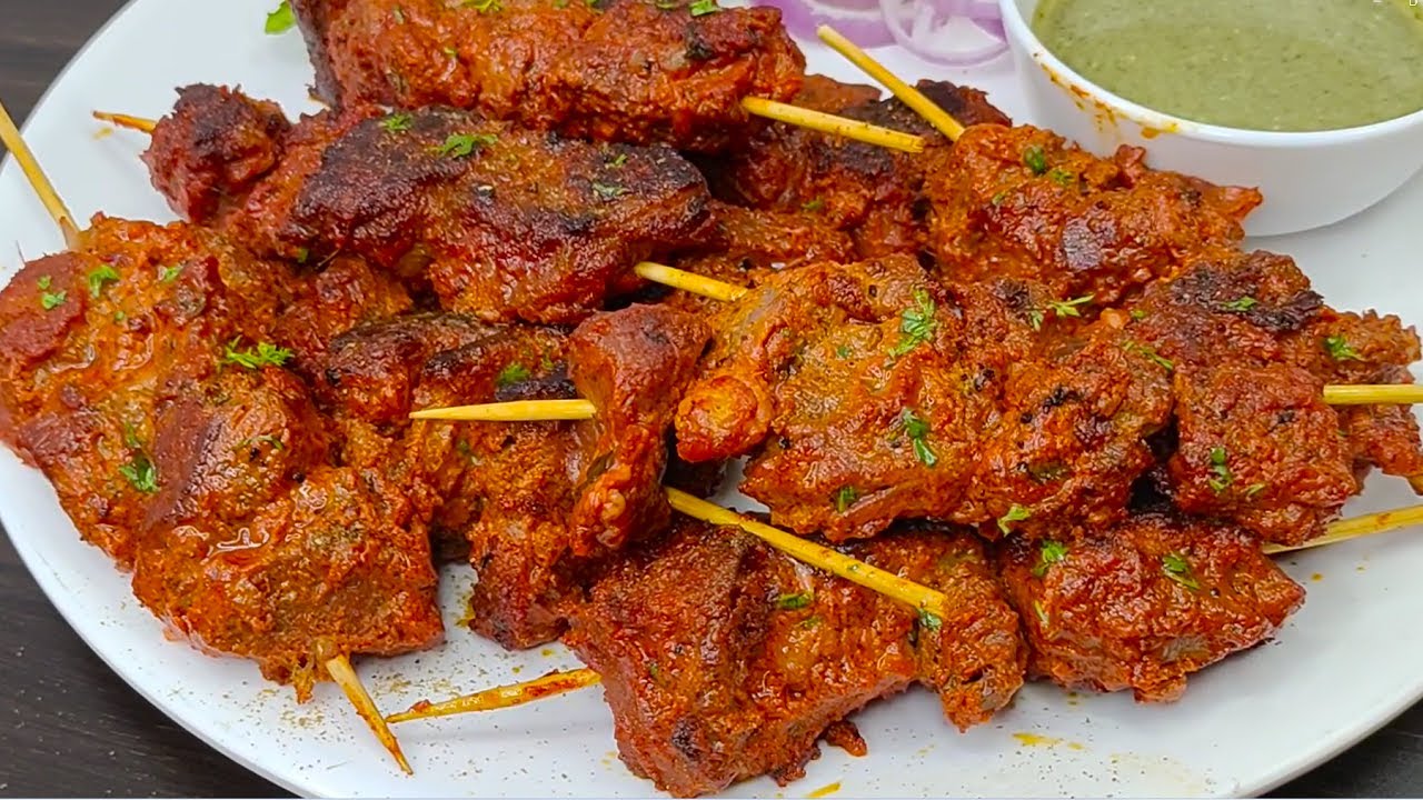 Tandoori Mutton Tikka Boti Quick Mutton Starter Recipe Tandoori boti-curry-recipe-mandya-style-boti-gojju-in-kannada-youtube