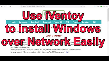 [Computer] Install Windows over Network using iVentoy