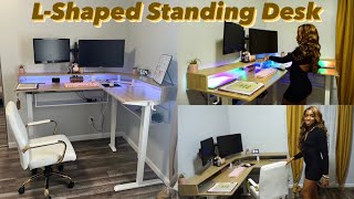 NEW L SHAPED STANDING DESK FROM AMAZON
