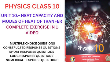 Physics Class 10 | Unit 10 | Complete Exercise | Federal Board 2025 | National Book Foundation