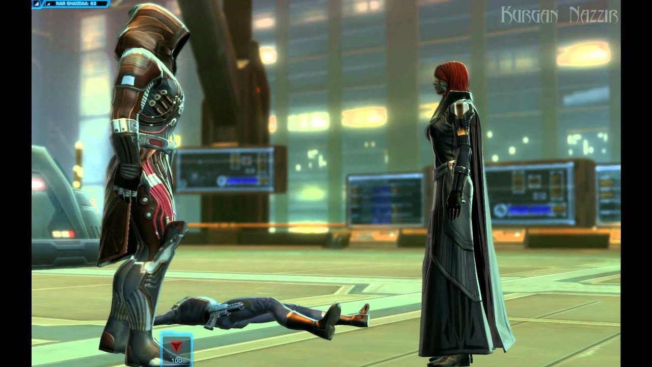 SWTOR - Sith Warrior Story on Nar Shaddaa (Killing Lord Rathari) - YouTube