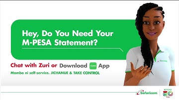How to Check Your MPESA Statement | Jichanue And Take Control