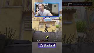 He RAGE QUIT after this 200 IQ play...😂 #cs2 #counterstrike2 #csgo