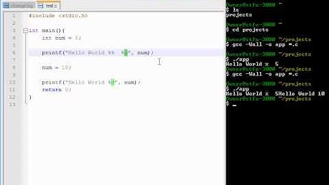 C Programming - Level 2 Printf, variables, operations