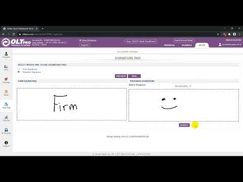 OLT Pro Web  Signature Pad Setup