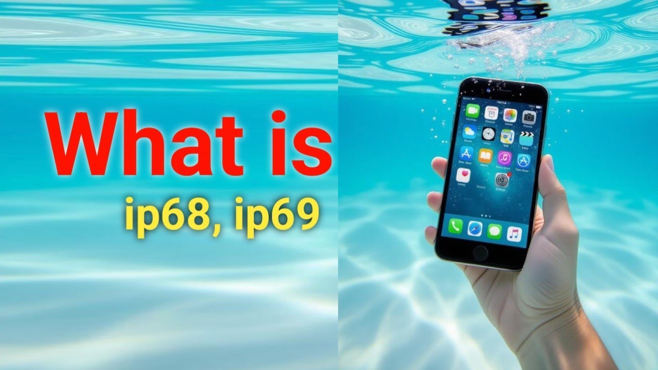 Ilustrasi tingkat ketahanan perangkat elektronik dengan rating IP67, IP68, dan IP69 terhadap debu dan air./@TechAllCompany